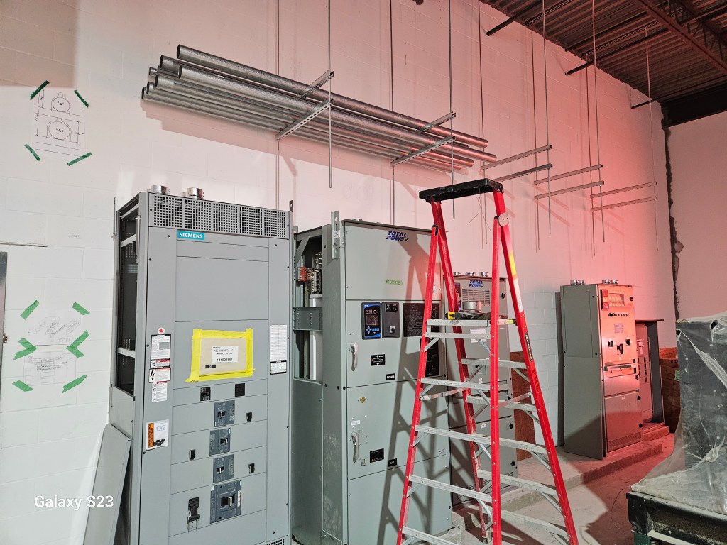 ATS and switchgear before conduit