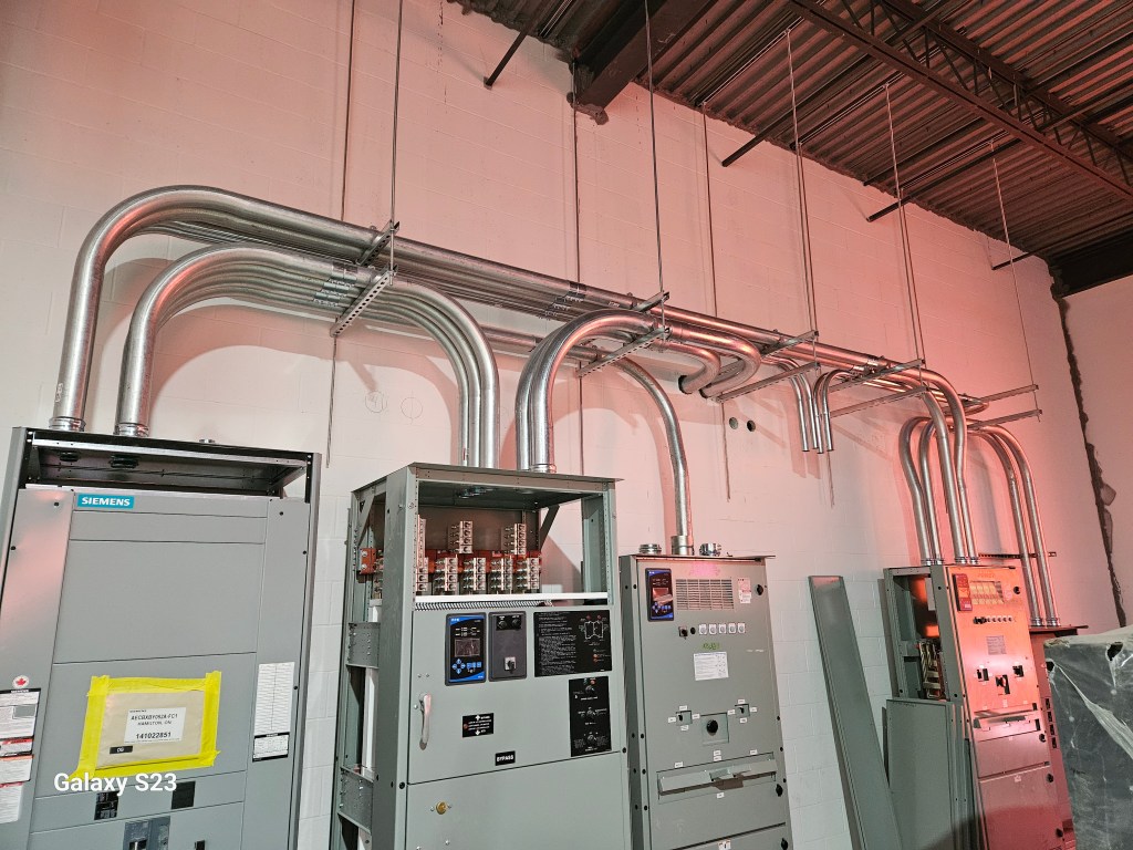 ATS with conduit completed