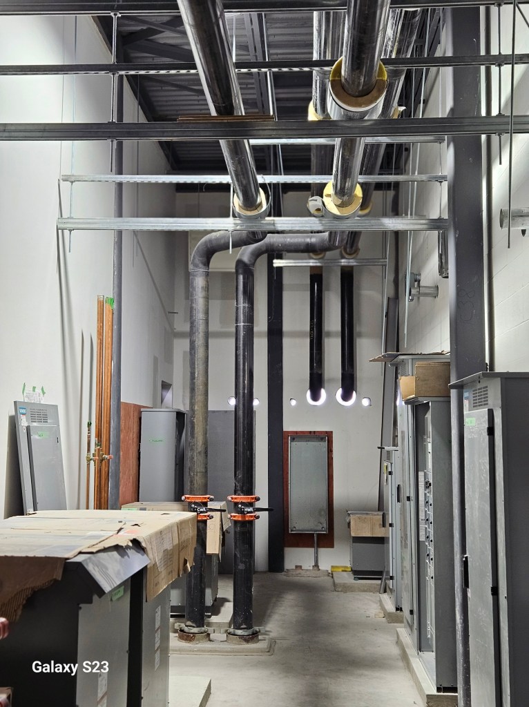 Empty electrical room before installation
