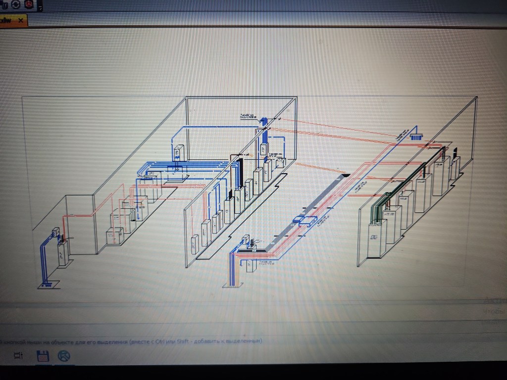 3D electrical room model